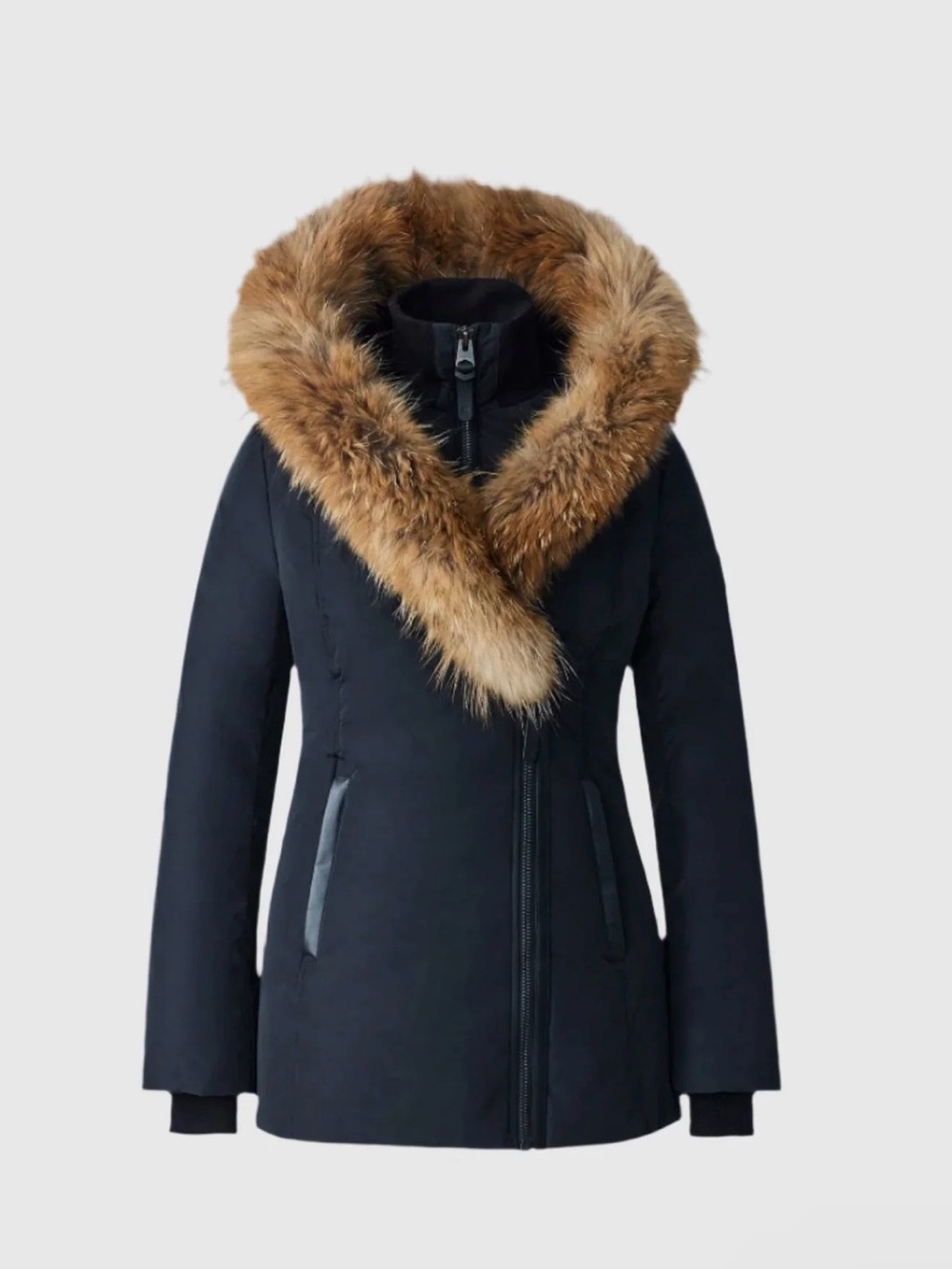 Authentic Mackage ADALI-X Down coat with Brown Fur SZ SM